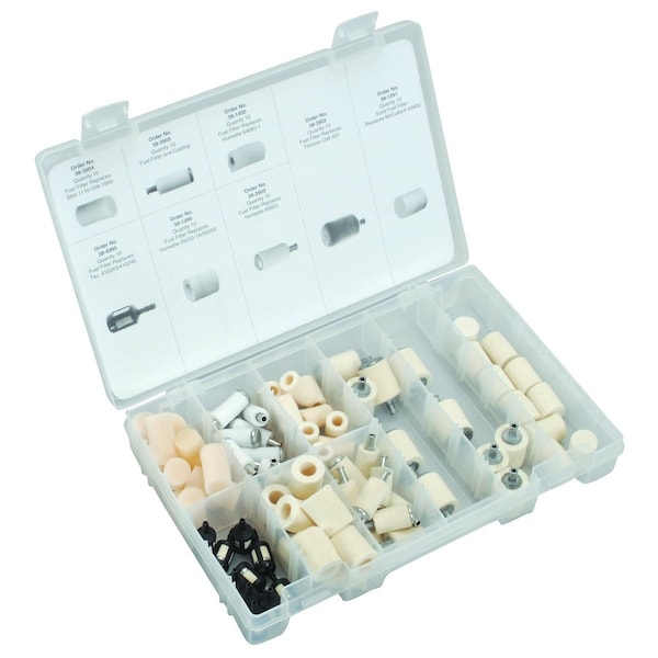 Chain Saw & Trimmer Filter Assortment (80 pieces) 11" x7" x2"